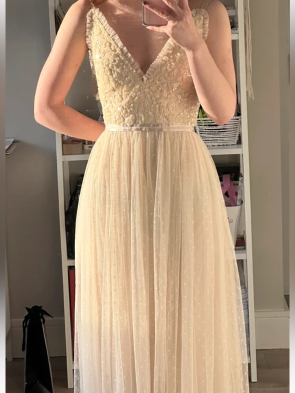 Needle & Thread Dress Sequin Ivory Needle & Thread Dress NEW Bridal Tulle Gown